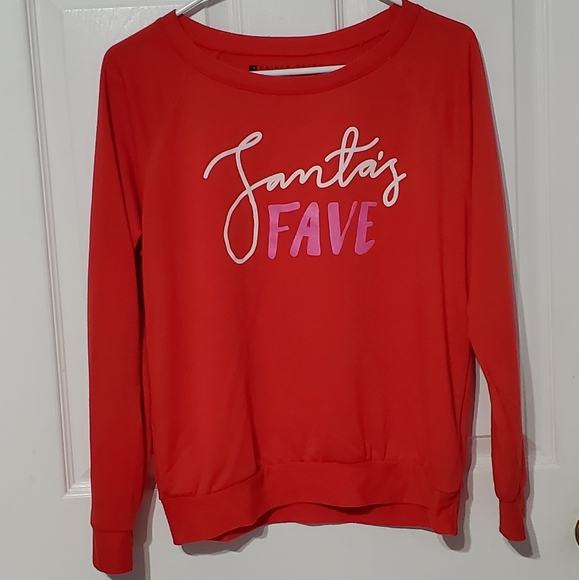 Prince Peter Red Graphic "Santa's Fave" Crew Neck Sweater - Picture 2 of 5